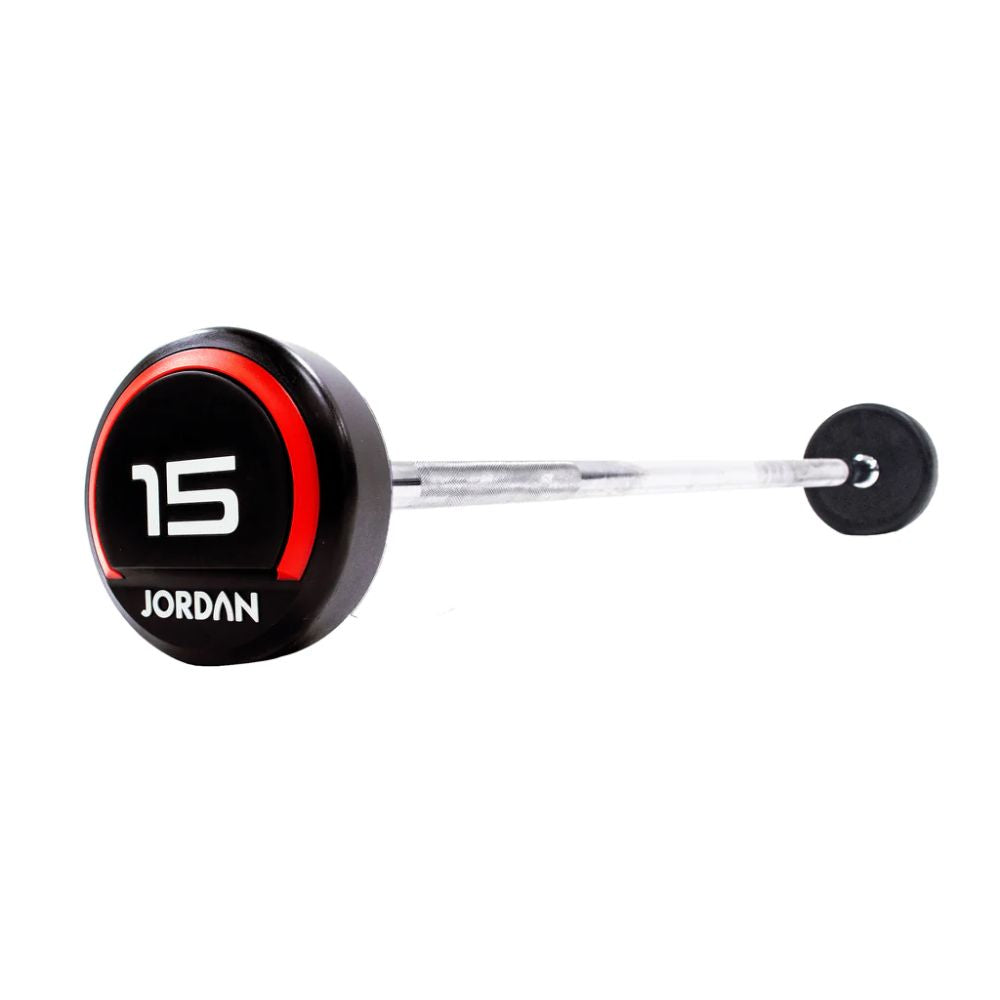 JORDAN Urethane Barbell Set - Straight or Curved Bar