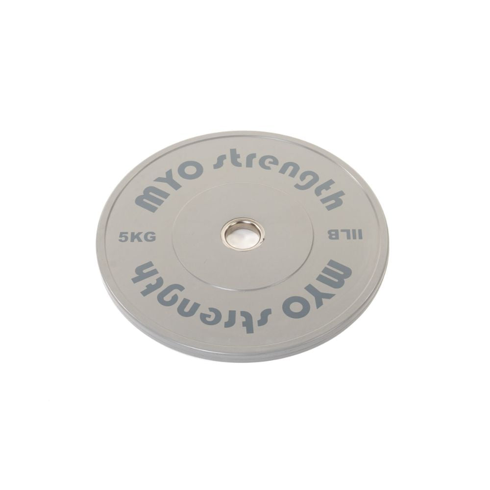 MYO Strength Olympic Solid Rubber Coloured Bumper Plates