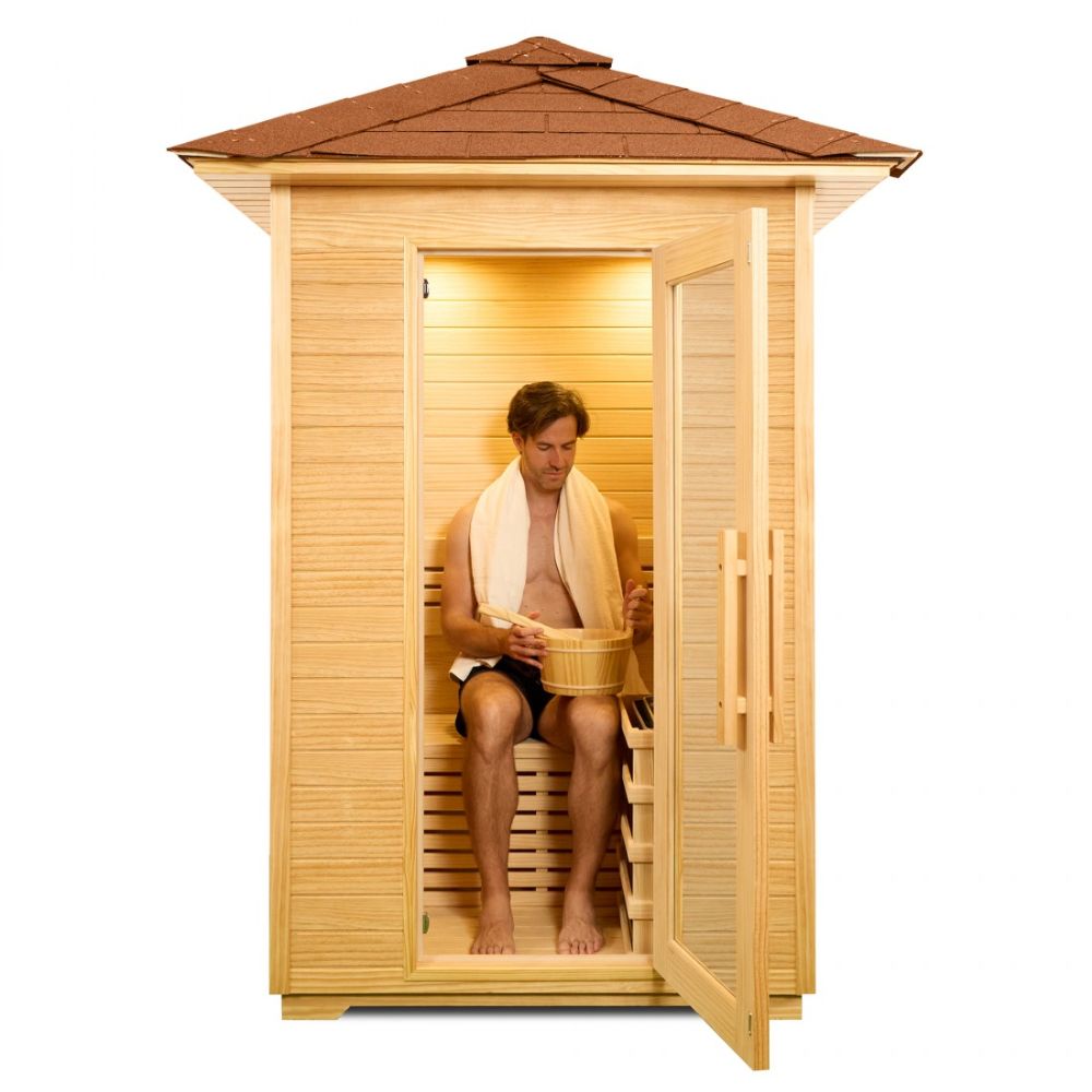 Global Relax Dharani S2 Outdoor Full Body Sauna 2 Persons