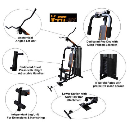 V-fit Herculean CUG2 Compact Multi Gym 160lb