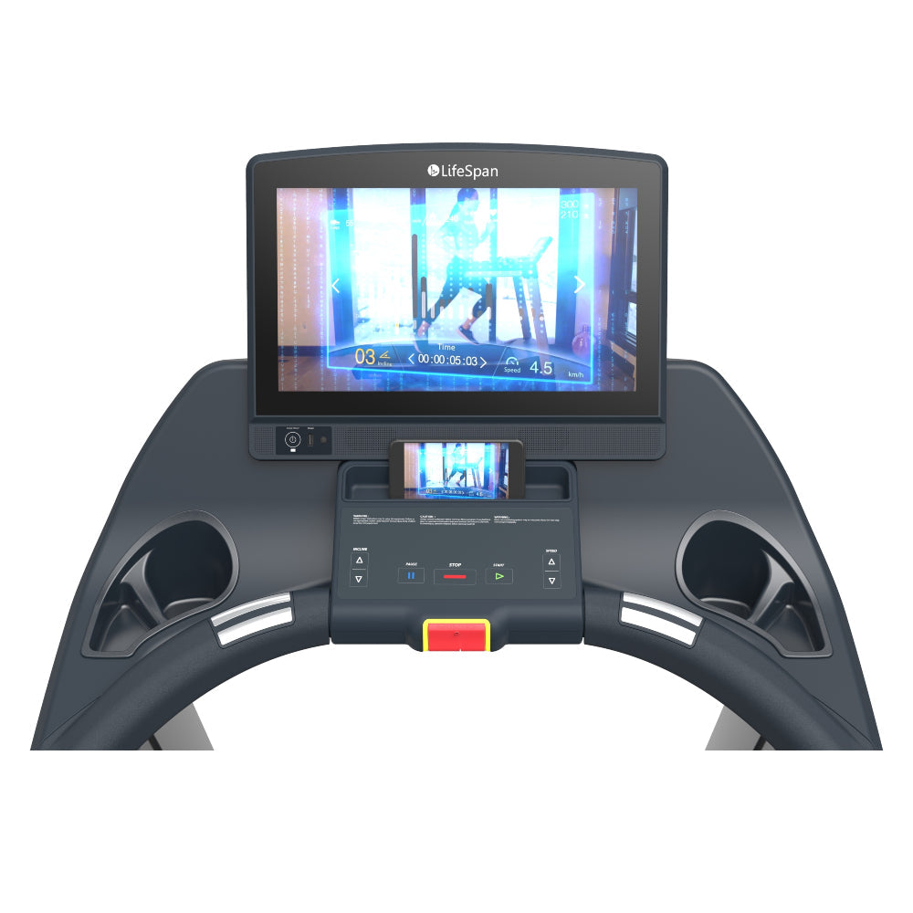 TR7000iM screen 2 dashboard lifespan fitness treadmill loopband mirroring